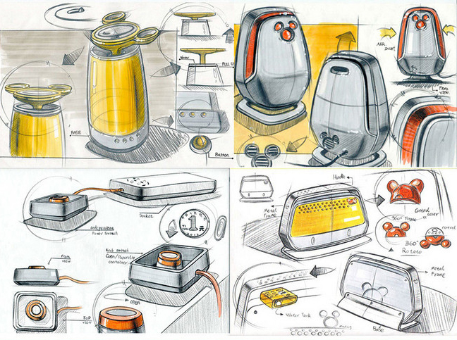 產品手繪 工業設計 細節 外觀造型 創意靈感